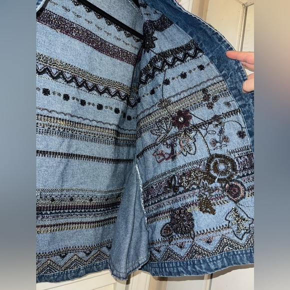 Vintage Orvis Embroidered Jean Jacket - Picture 8 of 16